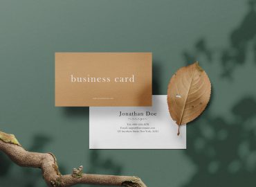 دانلود موکاپ کارت ویزیت Clean Minimal Business Card Mockup