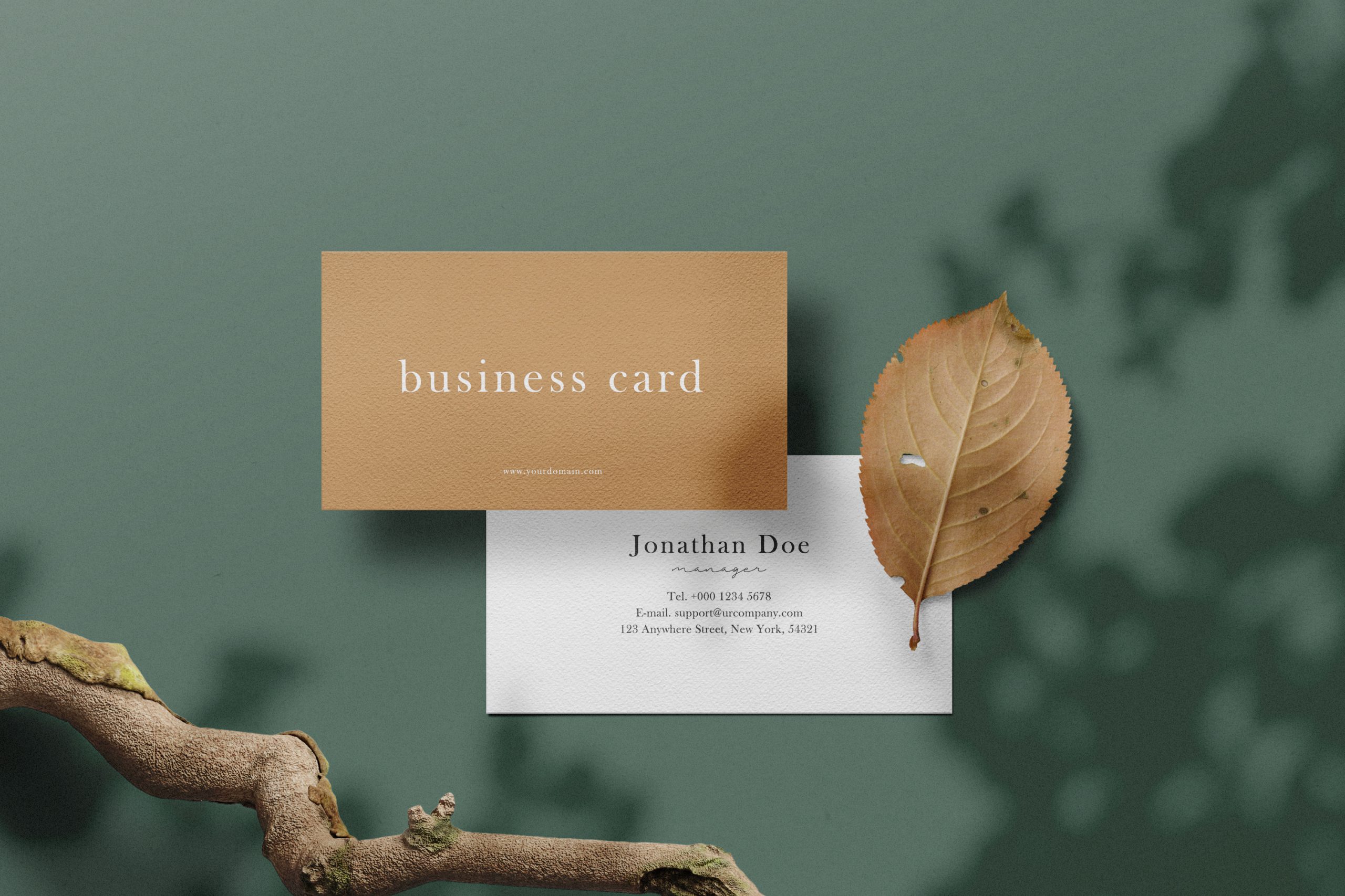 دانلود موکاپ کارت ویزیت Clean Minimal Business Card Mockup