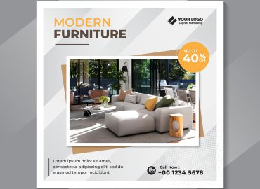 فایل لایه باز پست اینستاگرام مبلمان Modern Furniture