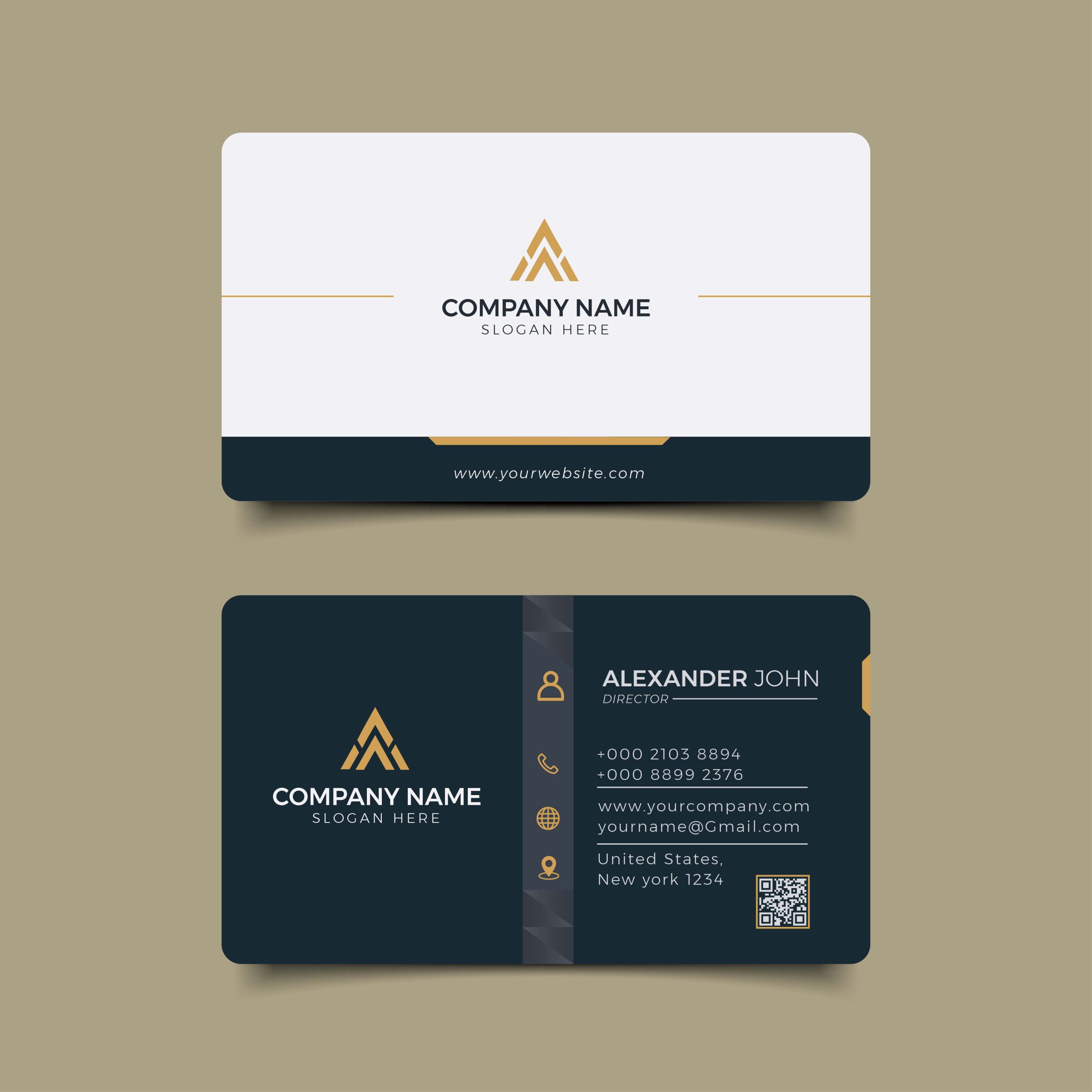 وکتور لایه باز کارت ویزیت Modern Professional Business Card