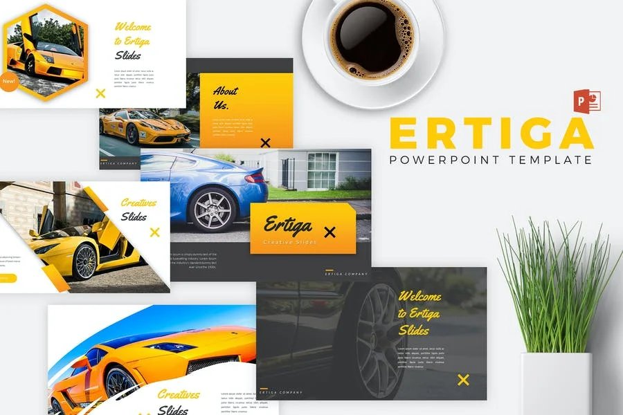 قالب پاورپوینت ورزشی ERTIGA – Sport Car Powerpoint