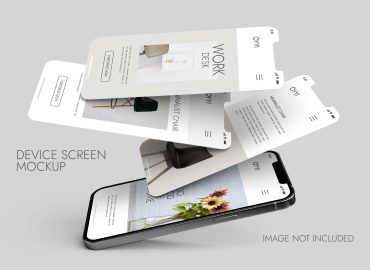 موکاپ آیفون Phone And Screen – Ui Ux App Mockup